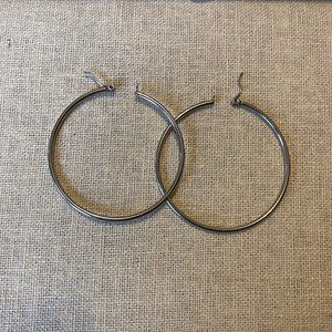 *SOLD* Large Stainless Steel Hoops Premier Designs